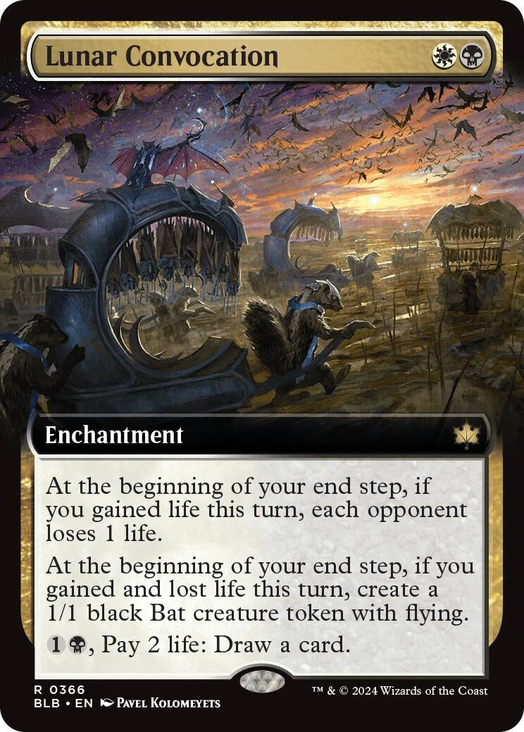 Image for Lunar Convocation (Extended Art) (366) (Bloomburrow) - Magic: The Gathering