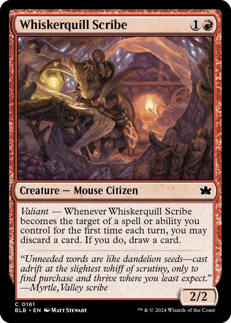 Image for Whiskerquill Scribe (161) (Bloomburrow) - Magic: The Gathering