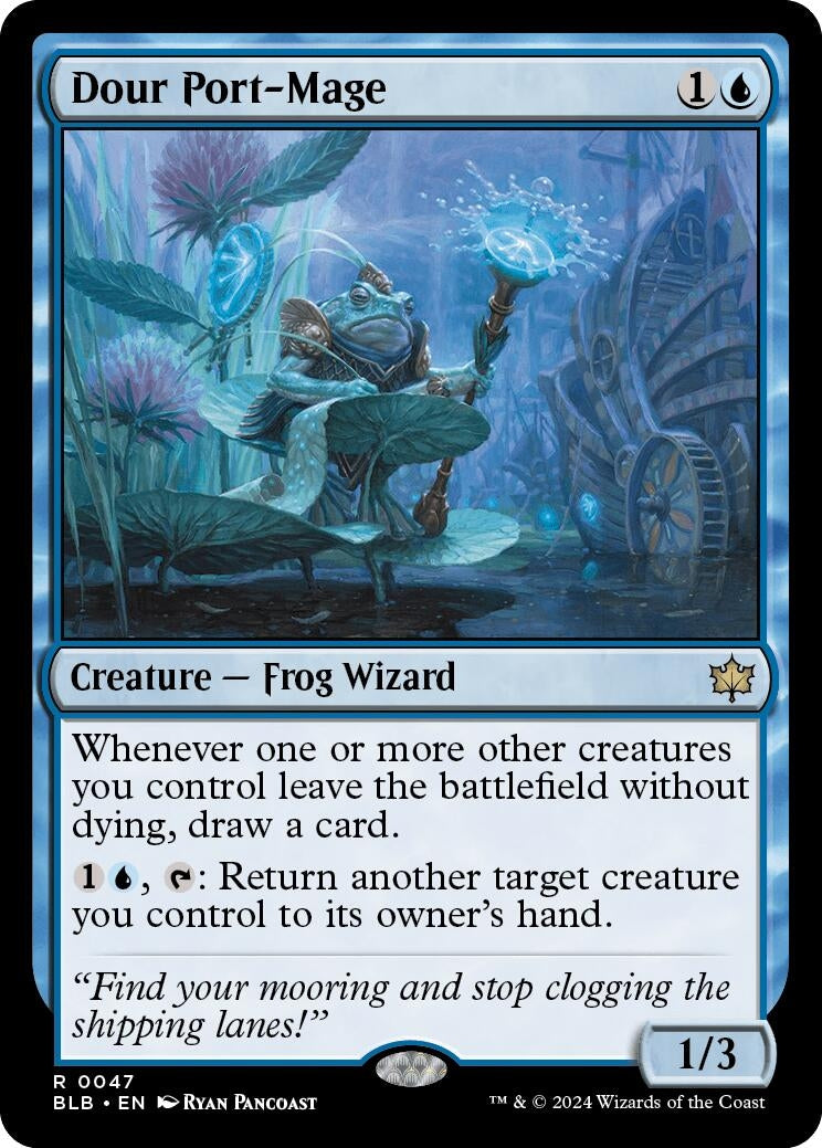 Image for Dour Port-Mage (47) (Bloomburrow) - Magic: The Gathering