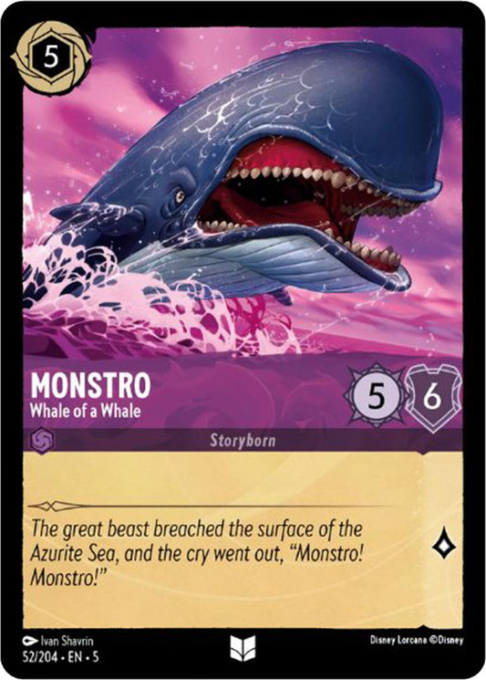 Image for Monstro - Whale of a Whale (52/204) (Shimmering Skies) - Disney Lorcana