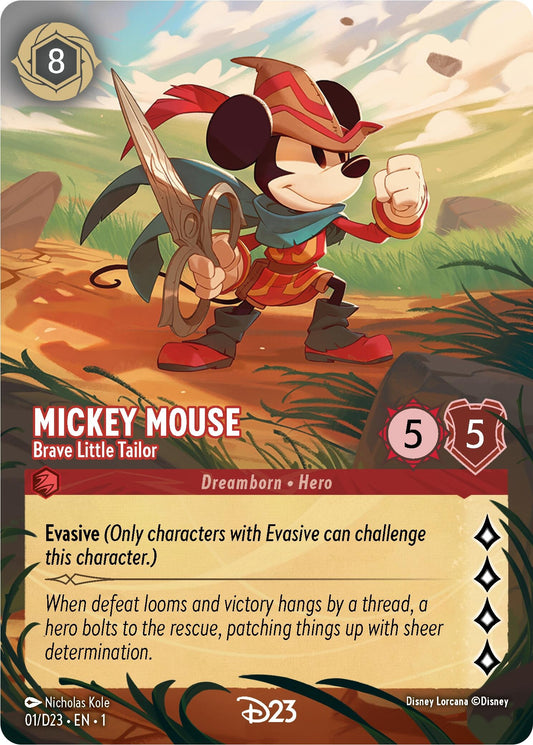 Image for Mickey Mouse - Brave Little Tailor (Extended Art) (1) (D23 Promos) - Disney Lorcana