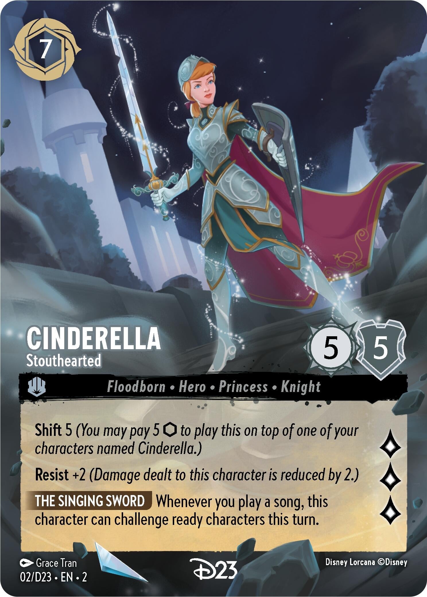 Image for Cinderella - Stouthearted (2) (D23 Promos) - Disney Lorcana