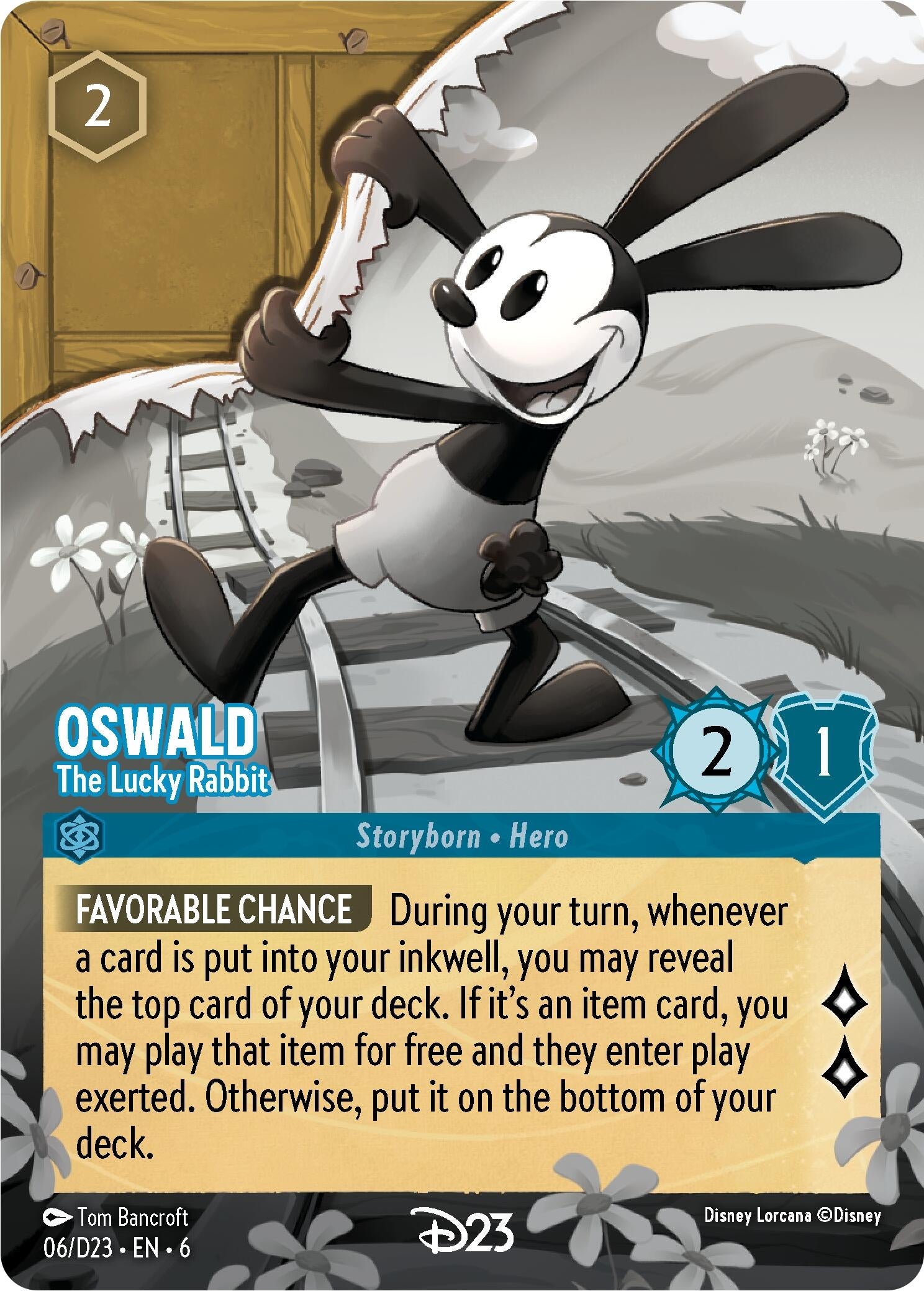 Image for Oswald - The Lucky Rabbit (6) (D23 Promos) - Disney Lorcana