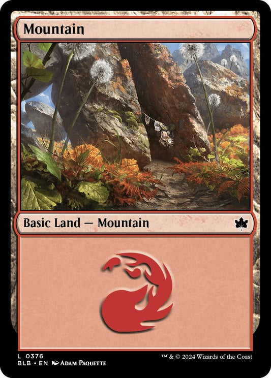 Image for Mountain (0376) (376) (Bloomburrow) - Magic: The Gathering