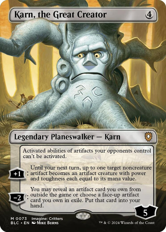 Image for Karn, the Great Creator (Borderless) (73) (Commander: Bloomburrow) - Magic: The Gathering