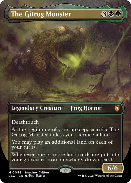 Image for The Gitrog Monster (Borderless) (88) (Commander: Bloomburrow) - Magic: The Gathering