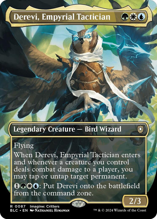 Image for Derevi, Empyrial Tactician (Borderless) (87) (Commander: Bloomburrow) - Magic: The Gathering
