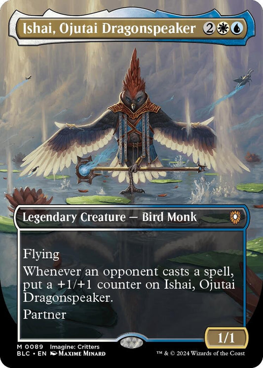 Image for Ishai, Ojutai Dragonspeaker (Borderless) (89) (Commander: Bloomburrow) - Magic: The Gathering
