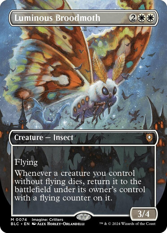 Image for Luminous Broodmoth (Borderless) (74) (Commander: Bloomburrow) - Magic: The Gathering