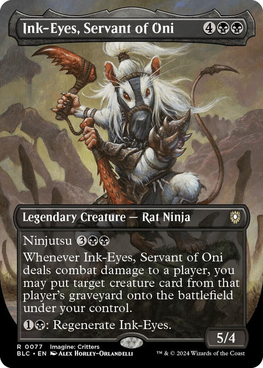 Image for Ink-Eyes, Servant of Oni (Borderless) (77) (Commander: Bloomburrow) - Magic: The Gathering