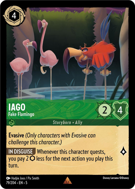 Image for Iago - Fake Flamingo (79/204) (Shimmering Skies) - Disney Lorcana