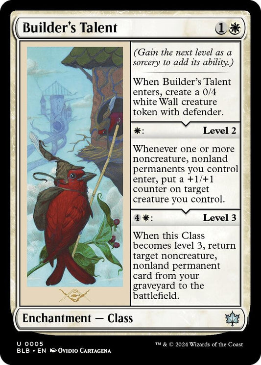 Image for Builder's Talent (5) (Bloomburrow) - Magic: The Gathering