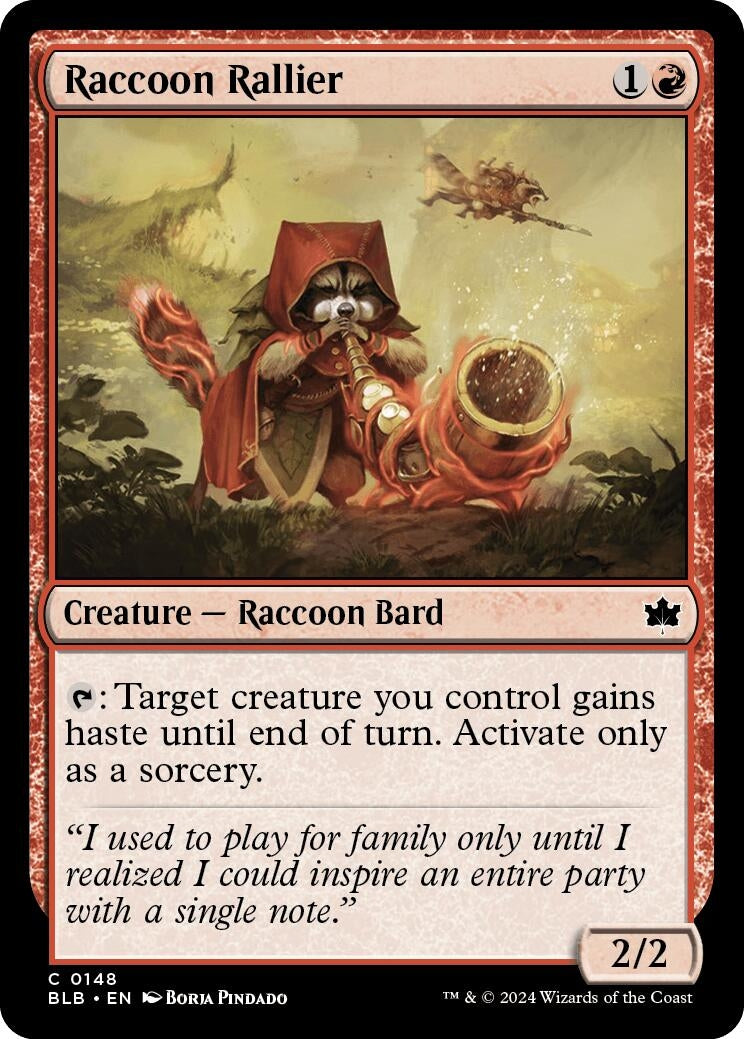 Image for Raccoon Rallier (148) (Bloomburrow) - Magic: The Gathering