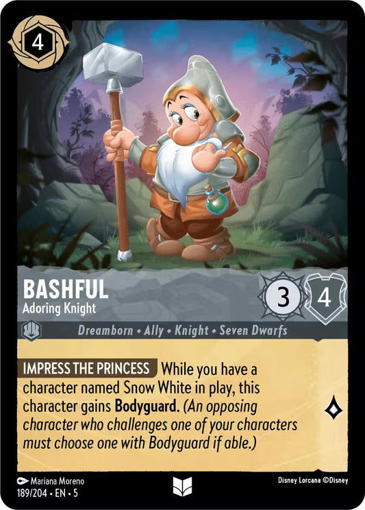 Image for Bashful - Adoring Knight (189/204) (Shimmering Skies) - Disney Lorcana