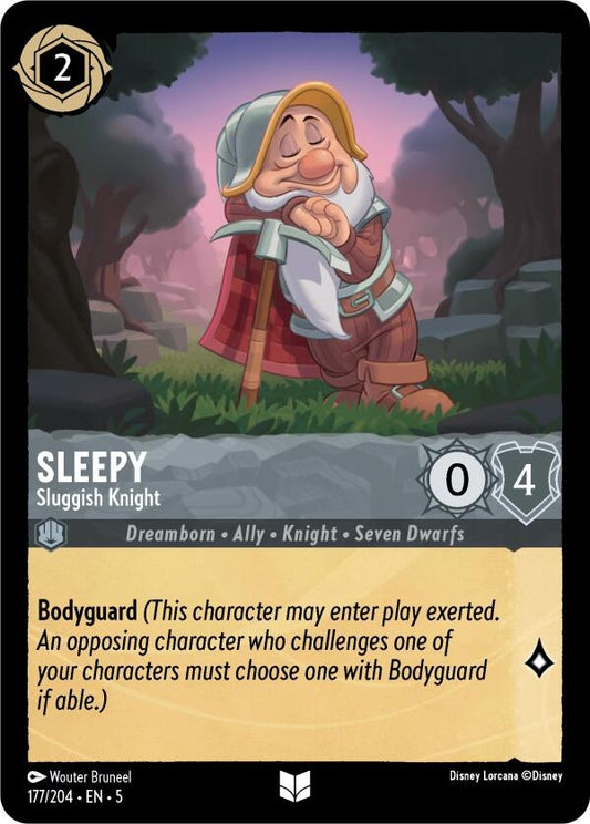Image for Sleepy - Sluggish Knight (177/204) (Shimmering Skies) - Disney Lorcana