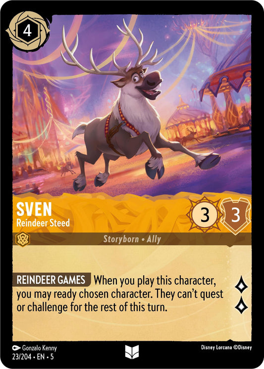 Image for Sven - Reindeer Steed (23/204) (Shimmering Skies) - Disney Lorcana