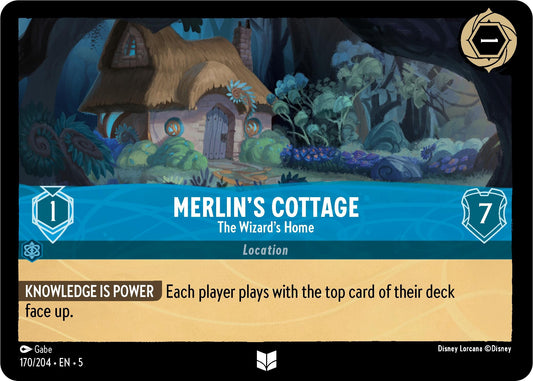 Image for Merlin's Cottage - The Wizard's Home (170/204) (Shimmering Skies) - Disney Lorcana