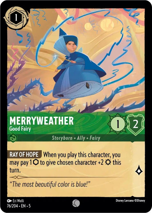 Image for Merryweather - Good Fairy (76/204) (Shimmering Skies) - Disney Lorcana