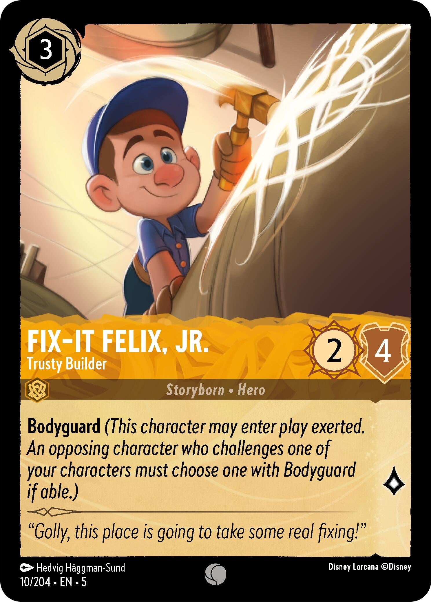 Image for Fix-It Felix, Jr. - Trusty Builder (10/204) (Shimmering Skies) - Disney Lorcana