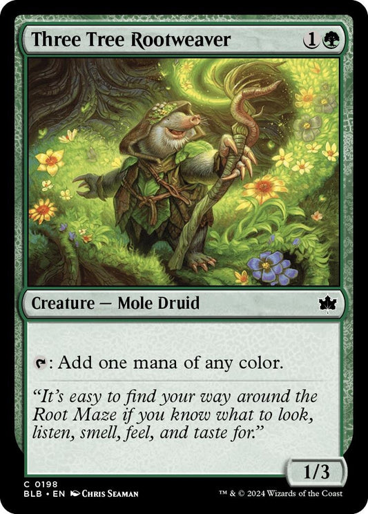 Image for Three Tree Rootweaver (198) (Bloomburrow) - Magic: The Gathering