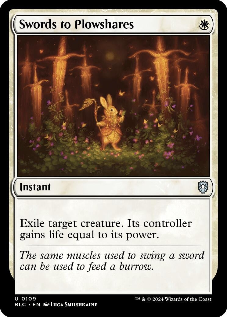 Image for Swords to Plowshares (109) (Commander: Bloomburrow) - Magic: The Gathering