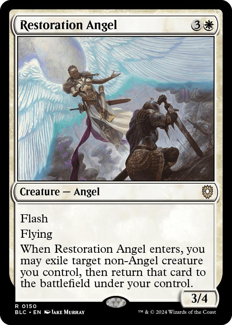 Image for Restoration Angel (150) (Commander: Bloomburrow) - Magic: The Gathering