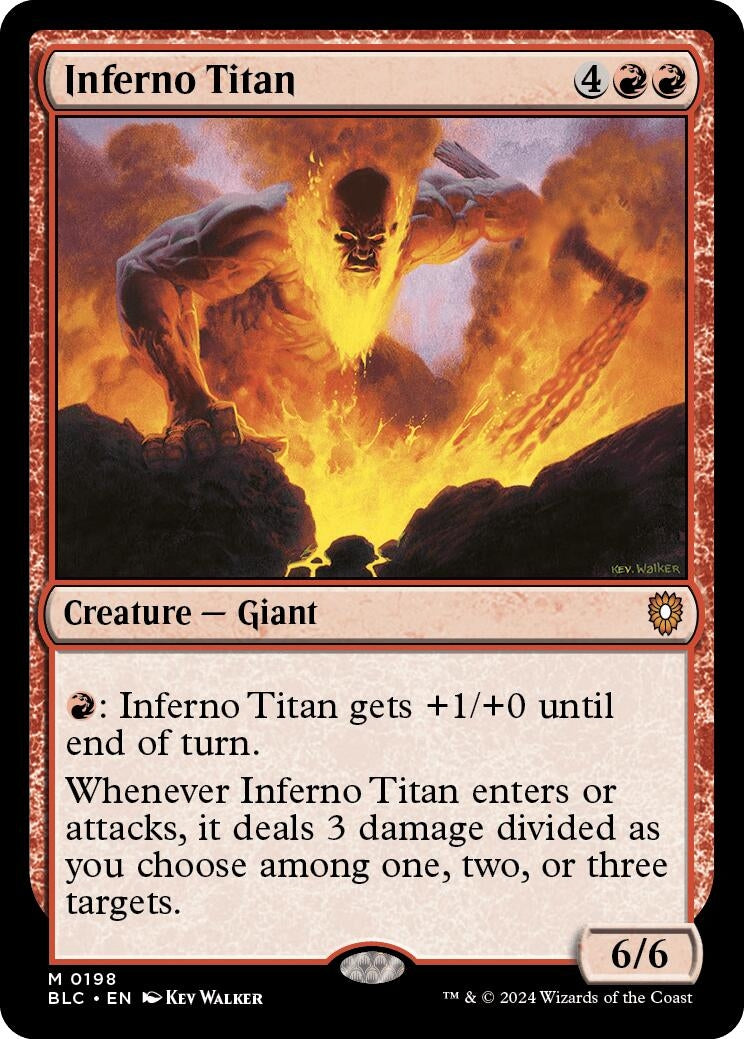 Image for Inferno Titan (198) (Commander: Bloomburrow) - Magic: The Gathering