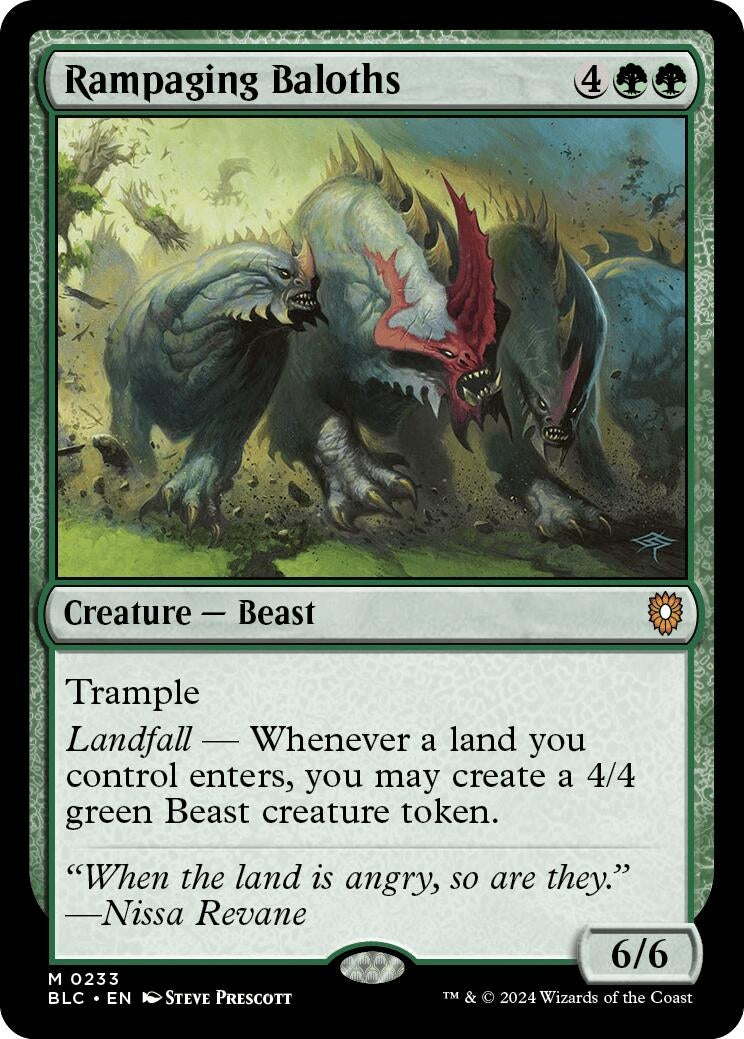 Image for Rampaging Baloths (233) (Commander: Bloomburrow) - Magic: The Gathering