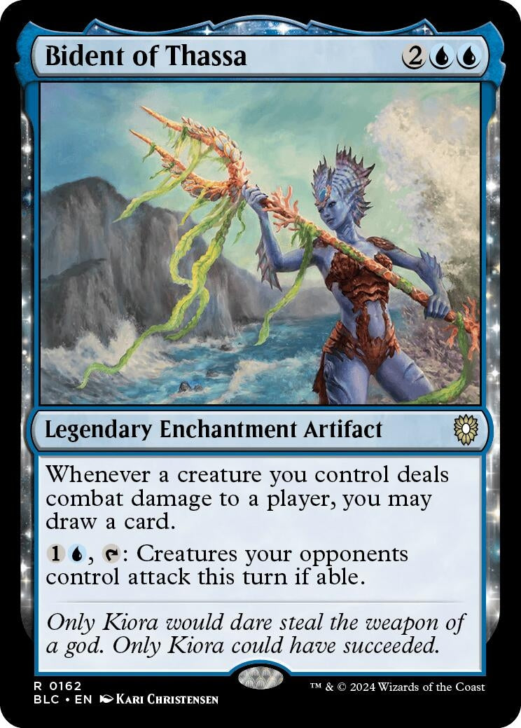 Image for Bident of Thassa (162) (Commander: Bloomburrow) - Magic: The Gathering