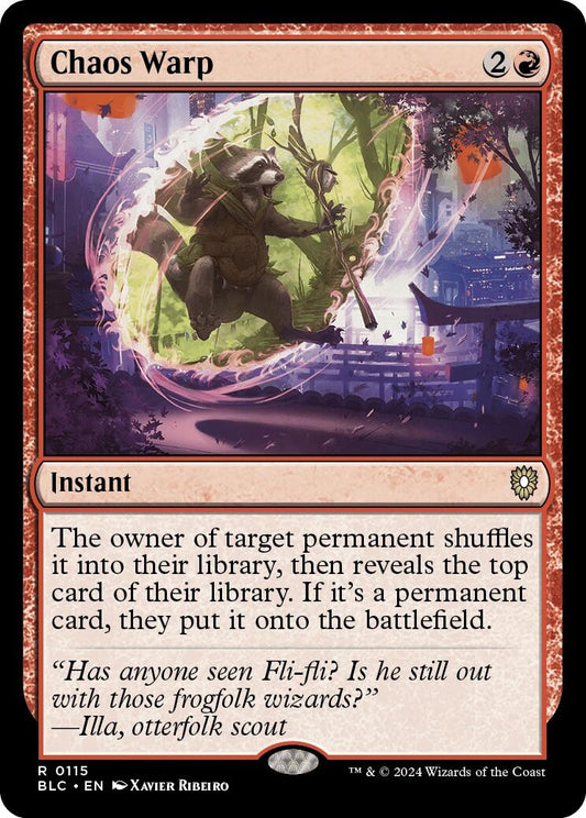 Image for Chaos Warp (115) (Commander: Bloomburrow) - Magic: The Gathering