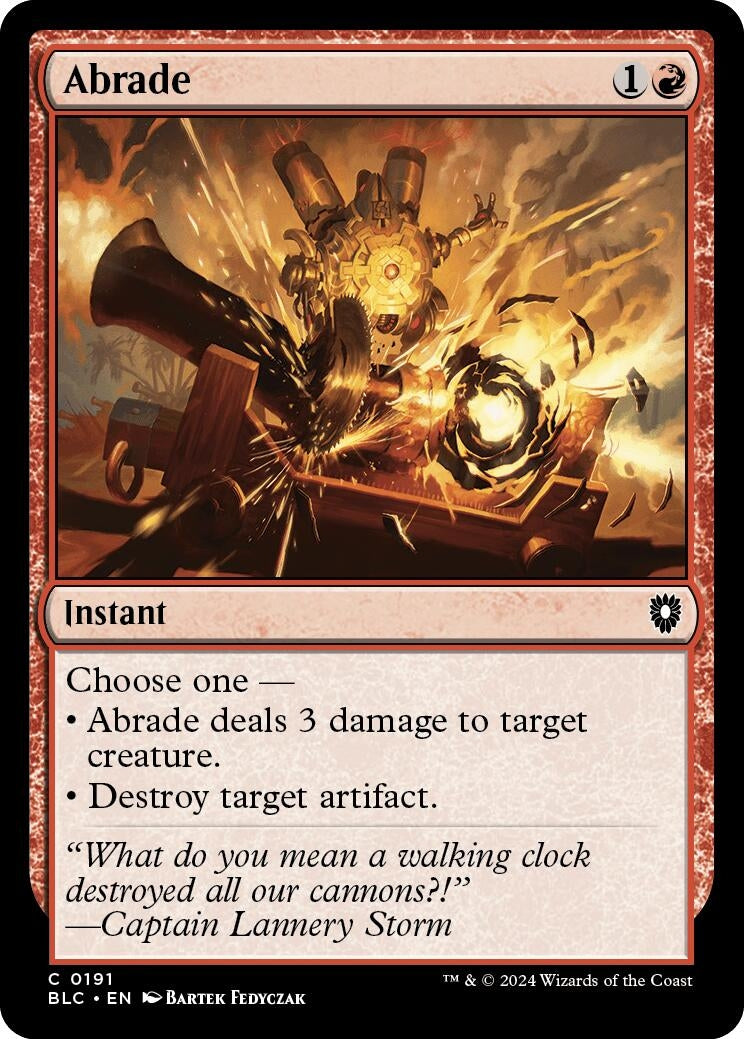 Image for Abrade (191) (Commander: Bloomburrow) - Magic: The Gathering