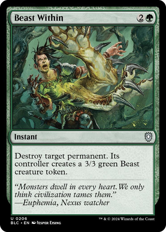 Image for Beast Within (206) (Commander: Bloomburrow) - Magic: The Gathering