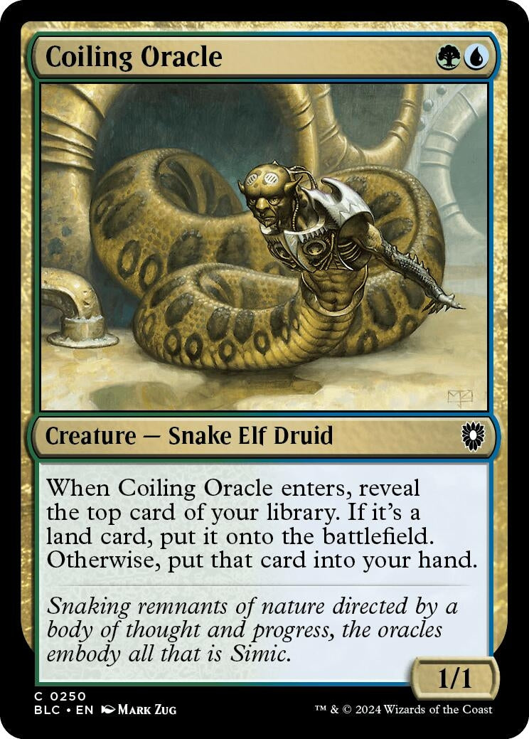 Image for Coiling Oracle (250) (Commander: Bloomburrow) - Magic: The Gathering