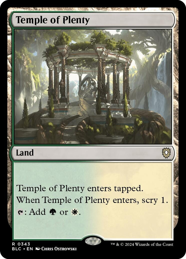 Image for Temple of Plenty (343) (Commander: Bloomburrow) - Magic: The Gathering