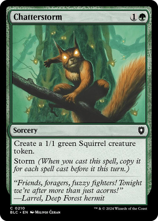 Image for Chatterstorm (210) (Commander: Bloomburrow) - Magic: The Gathering