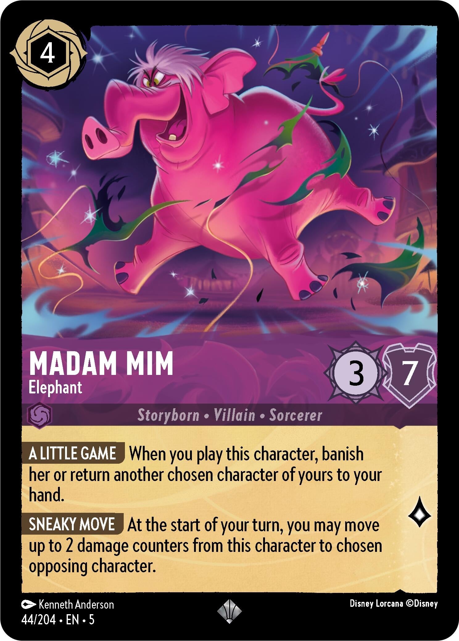 Image for Madam Mim - Elephant (44/204) (Shimmering Skies) - Disney Lorcana