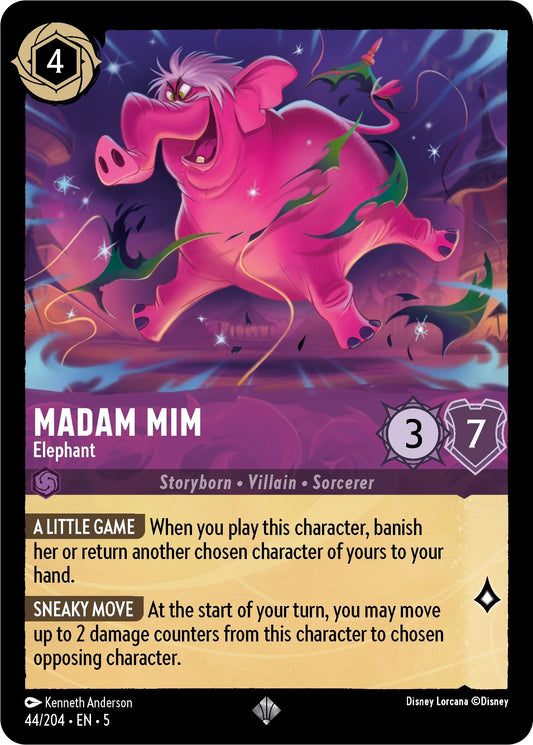 Image for Madam Mim - Elephant (44/204) (Shimmering Skies) - Disney Lorcana