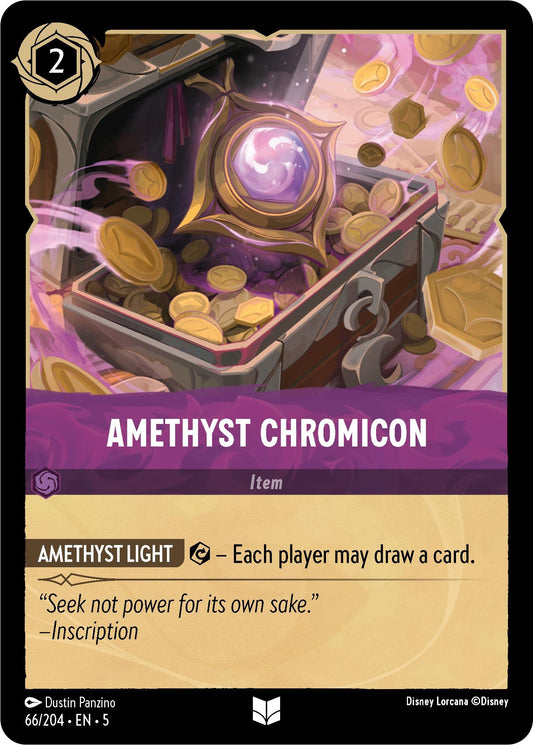 Image for Amethyst Chromicon (66/204) (Shimmering Skies) - Disney Lorcana