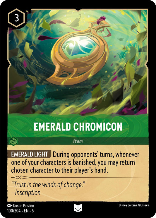 Image for Emerald Chromicon (100/204) (Shimmering Skies) - Disney Lorcana
