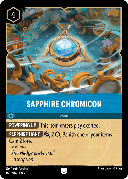 Image for Sapphire Chromicon (168/204) (Shimmering Skies) - Disney Lorcana