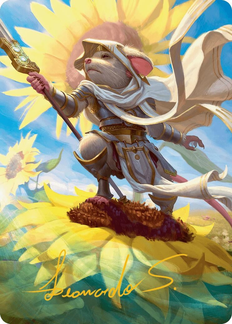 Image for Elspeth, Sun's Champion Art Card (Gold-Stamped Signature) (53) (Art Series: Bloomburrow) - Magic: The Gathering