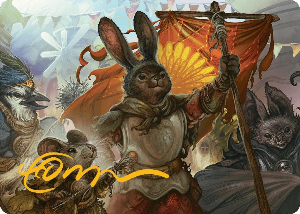 Image for Valley Questcaller 2 Art Card (Gold-Stamped Signature) (37) (Art Series: Bloomburrow) - Magic: The Gathering