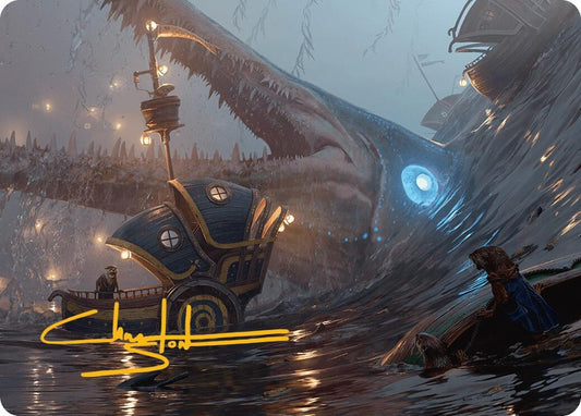 Image for Eluge, the Shoreless Sea Art Card (Gold-Stamped Signature) (6) (Art Series: Bloomburrow) - Magic: The Gathering