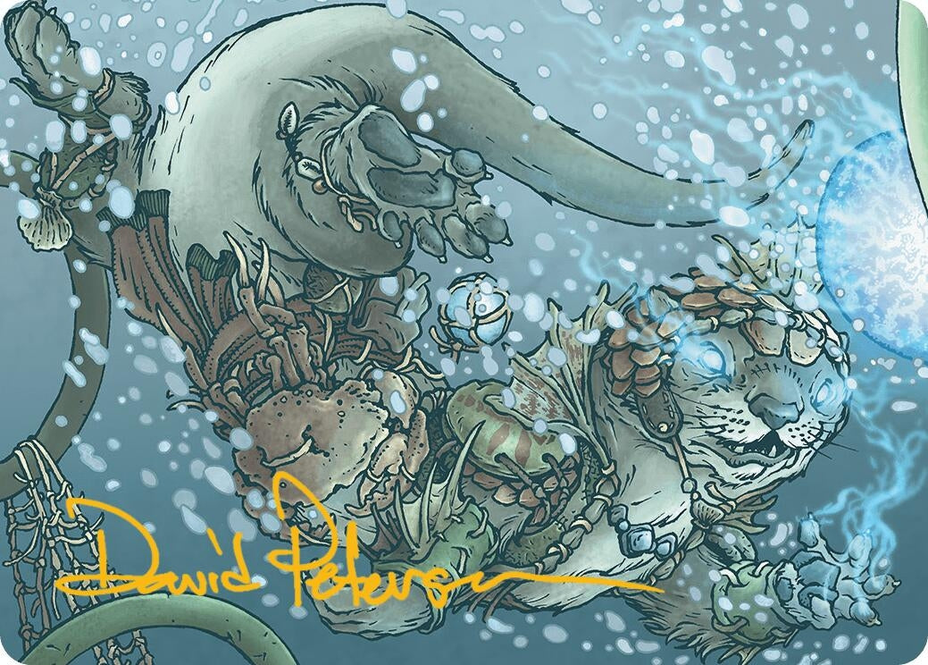 Image for Kitsa, Otterball Elite Art Card (Gold-Stamped Signature) (42) (Art Series: Bloomburrow) - Magic: The Gathering