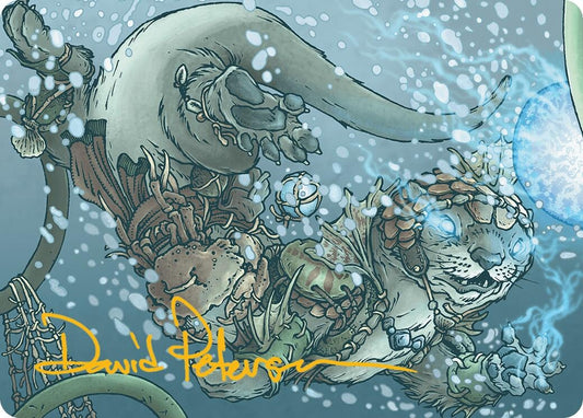 Image for Kitsa, Otterball Elite Art Card (Gold-Stamped Signature) (42) (Art Series: Bloomburrow) - Magic: The Gathering
