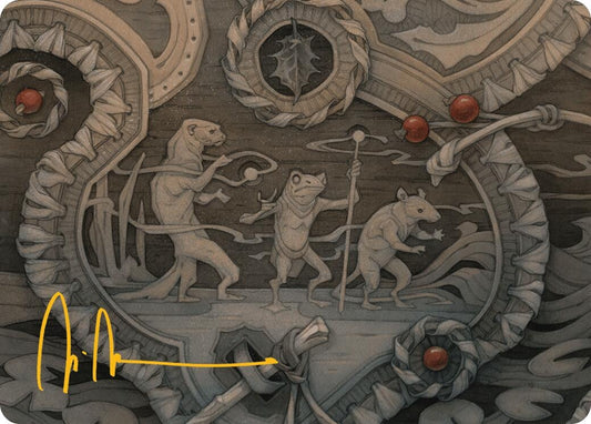 Image for Season of Weaving Art Card (Gold-Stamped Signature) (12) (Art Series: Bloomburrow) - Magic: The Gathering