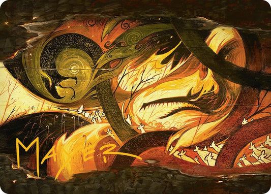 Image for Season of Loss Art Card (Gold-Stamped Signature) (17) (Art Series: Bloomburrow) - Magic: The Gathering