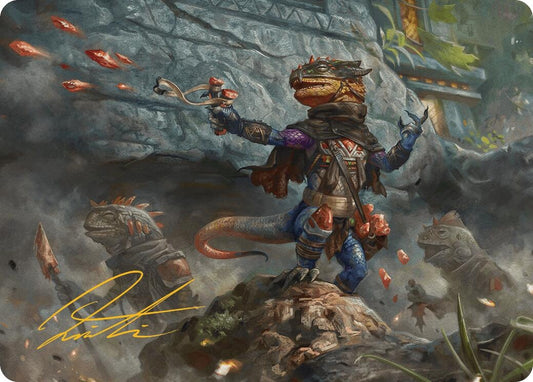 Image for Agate Instigator Art Card (Gold-Stamped Signature) (33) (Art Series: Bloomburrow) - Magic: The Gathering