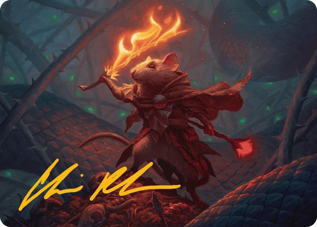 Image for Emberheart Challenger Art Card (Gold-Stamped Signature) (19) (Art Series: Bloomburrow) - Magic: The Gathering
