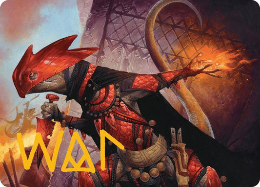 Image for Cindering Cutthroat Art Card (Gold-Stamped Signature) (26) (Art Series: Bloomburrow) - Magic: The Gathering